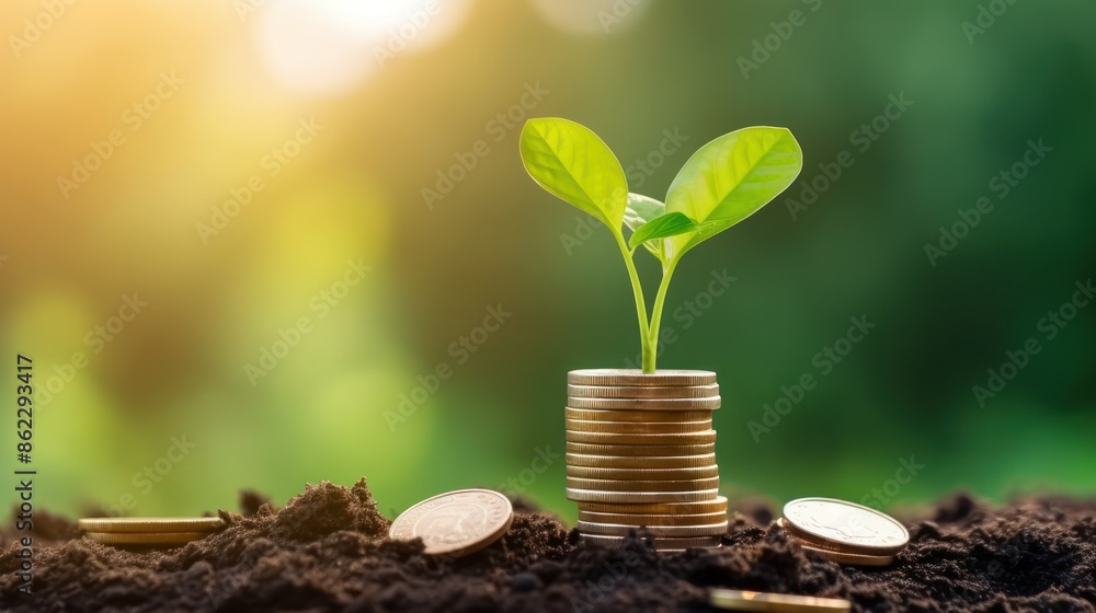 Green Investment Growth Concept Green Investment Growth Concept
