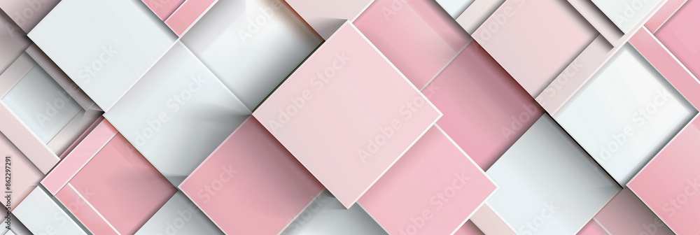 Light pink and white geometric abstract background Light pink and white geometric abstract background