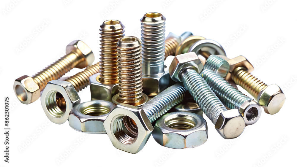 Nuts And Bolts Isolated On Transparent Background
Nuts And Bolts Isolated On Transparent Background