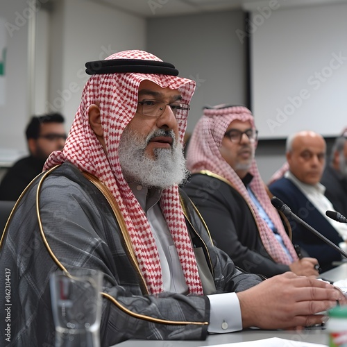 Portrait of a Middle Eastern Man in Traditional Dress