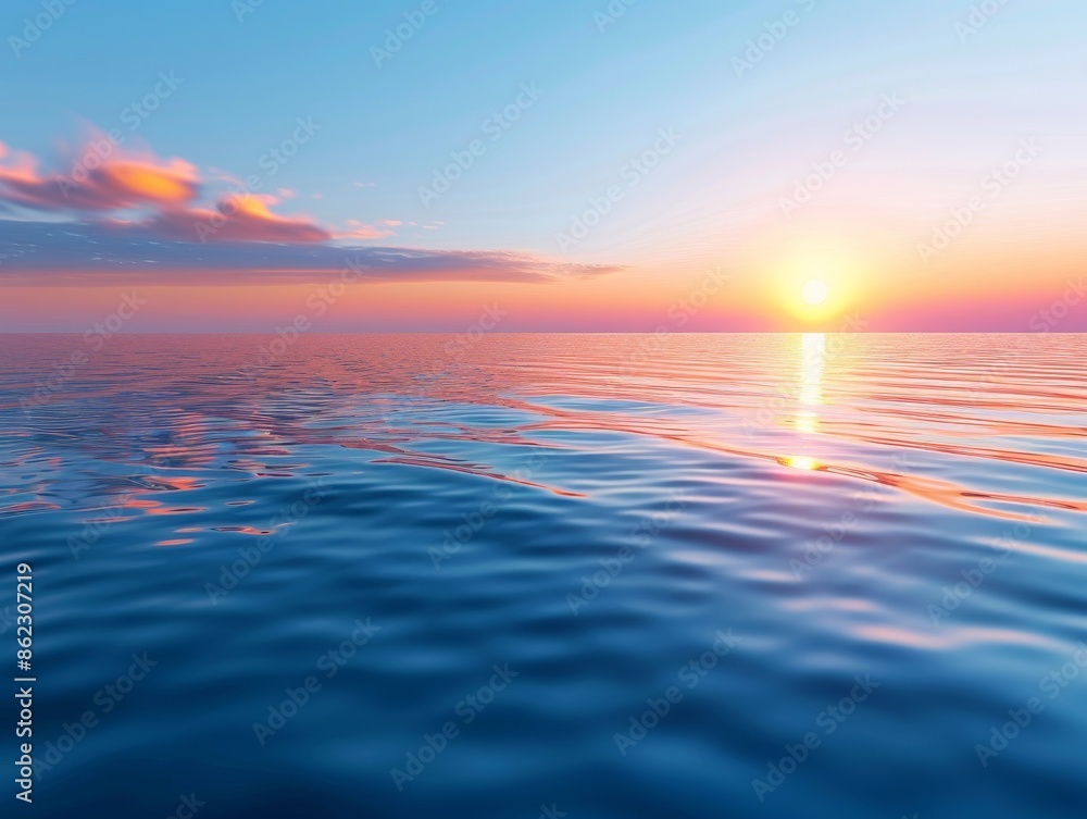 calm ocean water sunset sky landscape photography. calm ocean water sunset sky landscape photography.