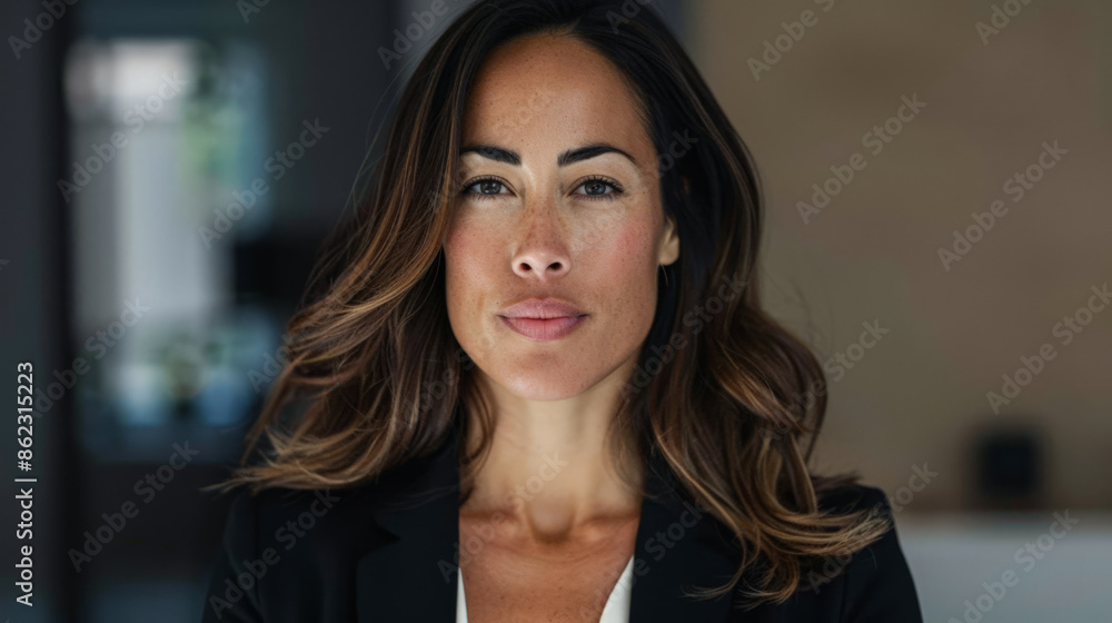Female CEO of a company posing for the camera isolated from the background. Diverse women in corporate leading position concept image. Female CEO of a company posing for the camera isolated from the background. Diverse women in corporate leading position concept image.