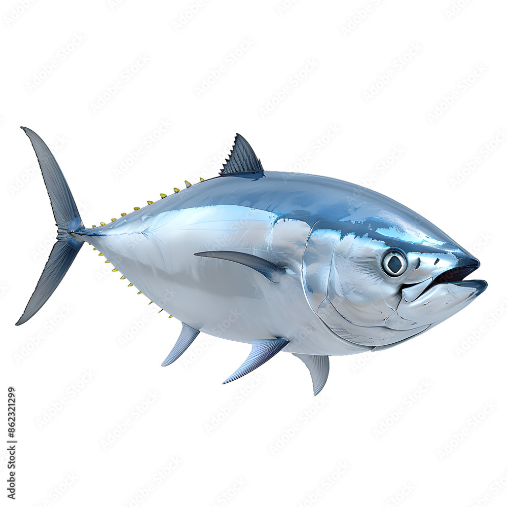 Naklejka premium [Transparent Background PNG]Bluefin Tuna Isolated on White Background