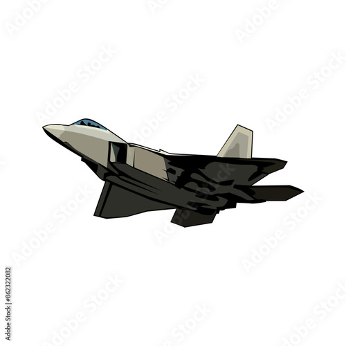 Air Superiority Fighter Stealth American illustration
