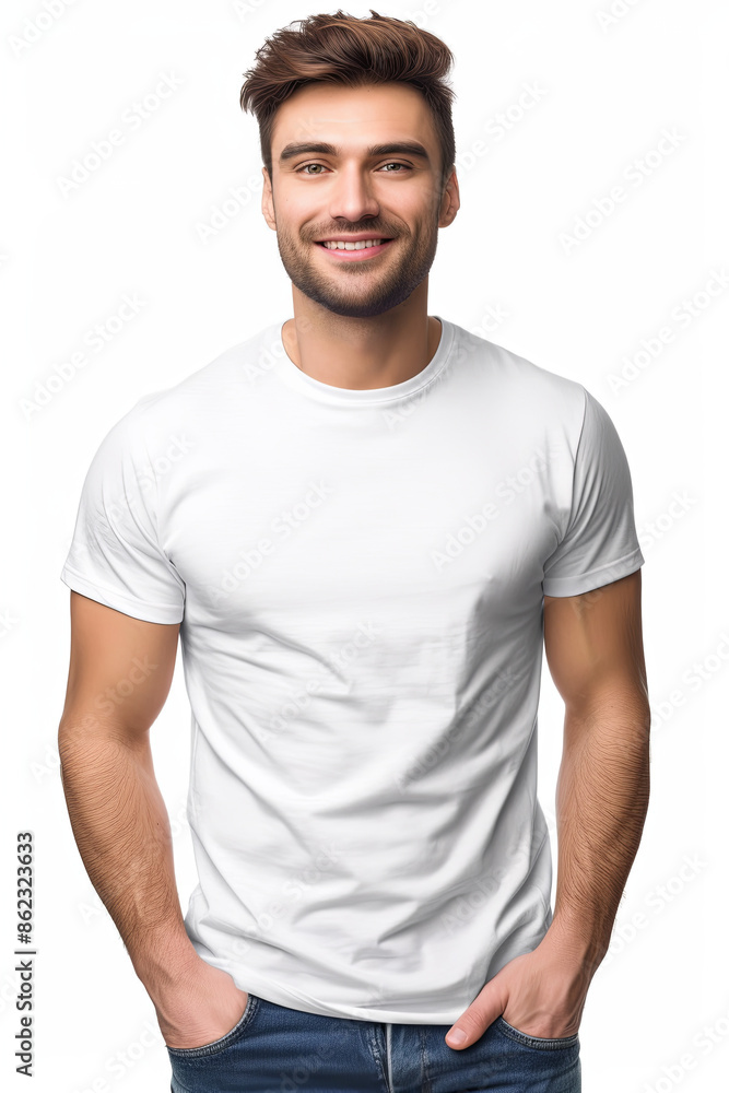 Plain white T-shirtm Mockup Plain white T-shirtm Mockup