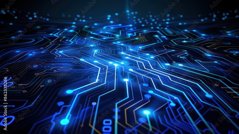 Electronic circuit board. Technology Concept ,Microchip CPU Processor Circuit Board. Digital Line Electronic circuit board. Technology Concept ,Microchip CPU Processor Circuit Board. Digital Line