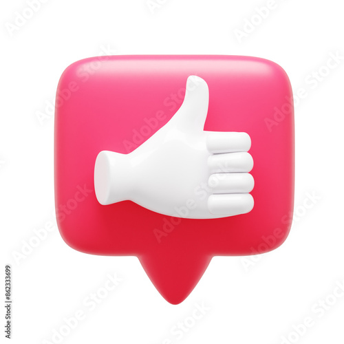Like Notification 3d Icon