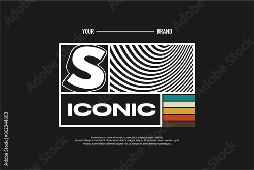 streetwear urban fashion template for printing	
