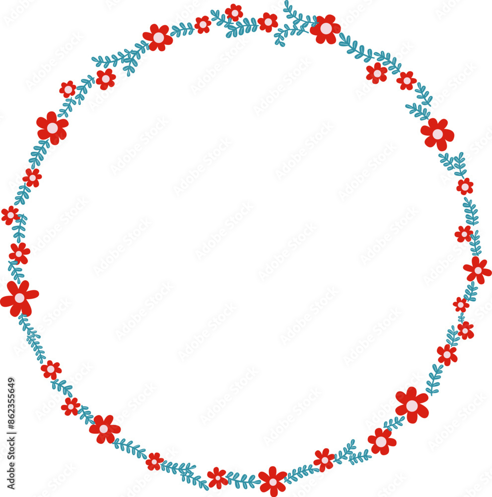 Red flower with ivy fern leaves for decoration on spring seasonal and wedding event. Red flower with ivy fern leaves for decoration on spring seasonal and wedding event.