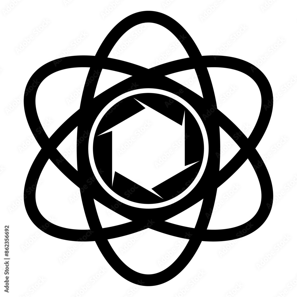 Molecular camera icon, Tech and photography Molecular camera icon, Tech and photography