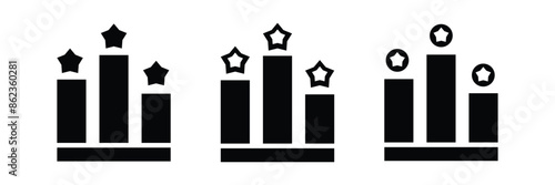 Winner podium icon. Vector illustration.