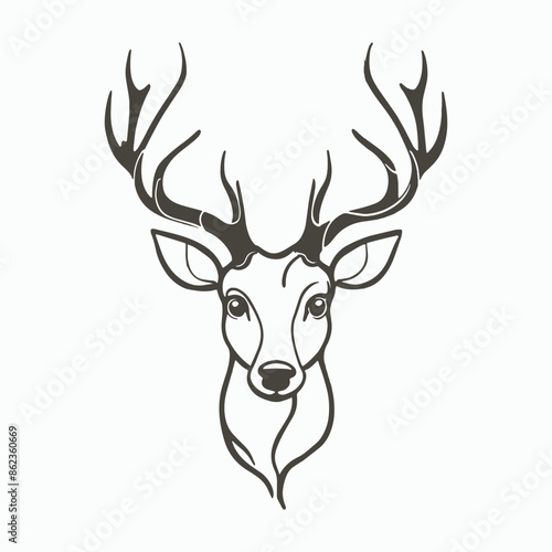 deer head vector