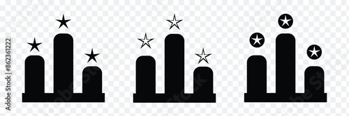 Winner podium icon. Vector illustration.