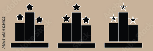 Podium star icon