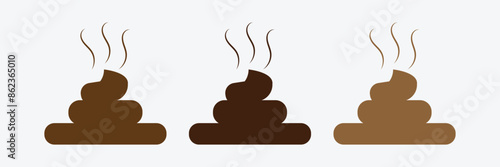 Poop vector icon