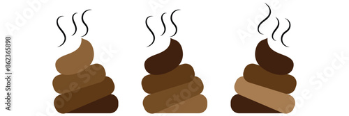 Poop vector icon