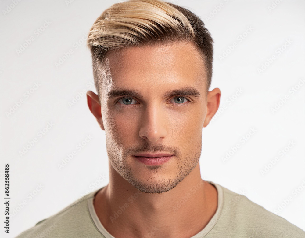 Naklejka premium Studio Portrait of Young Handsome Man