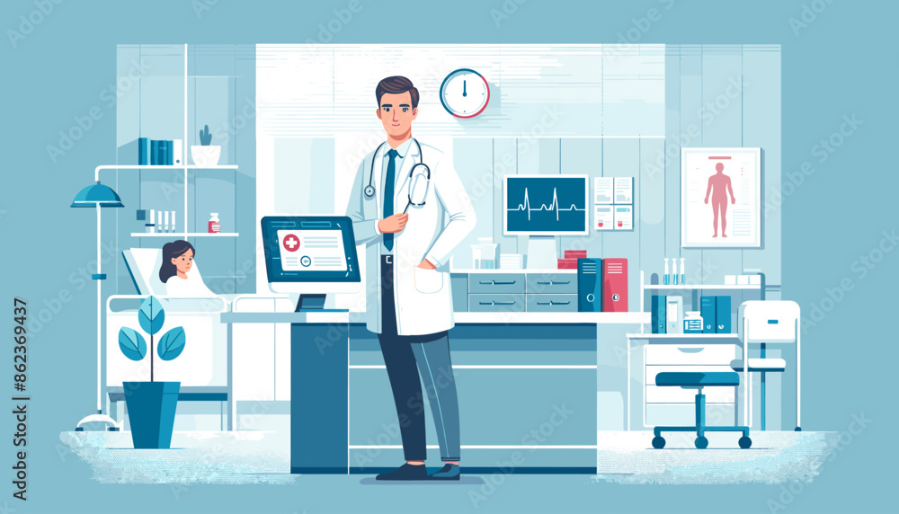 Concept vector illustration of business situation. Concept vector illustration of business situation.
