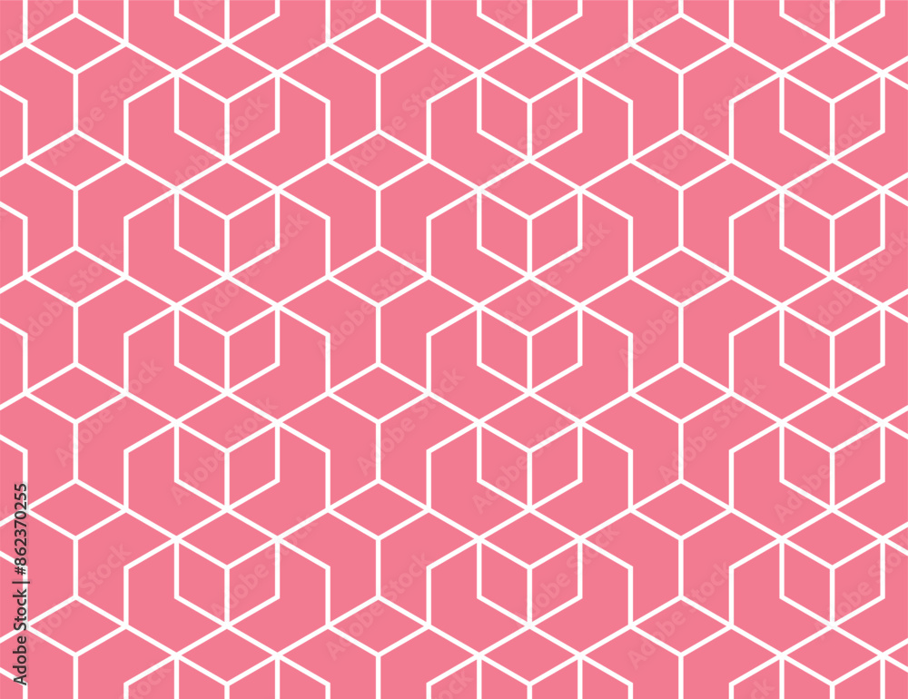 The geometric pattern with lines. Seamless vector background. White and pink texture. Graphic modern pattern. Simple lattice graphic design The geometric pattern with lines. Seamless vector background. White and pink texture. Graphic modern pattern. Simple lattice graphic design