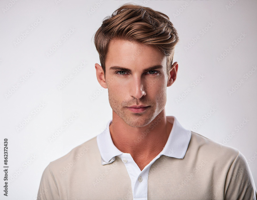 Studio Portrait of Young Handsome Man Studio Portrait of Young Handsome Man