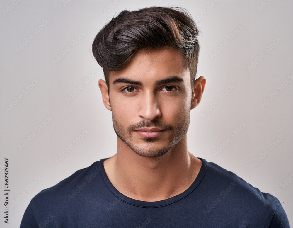 Fototapeta premium Studio Portrait of Young Handsome Man