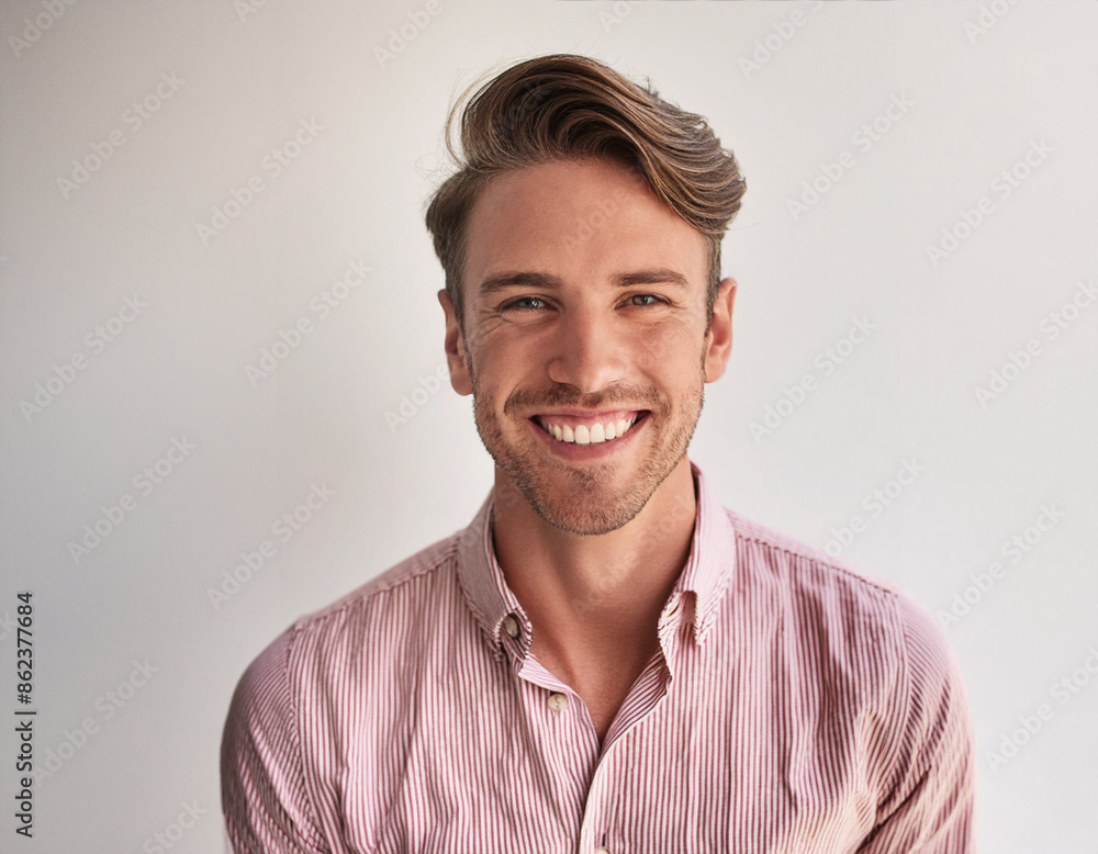Studio Portrait of Young Handsome Man Studio Portrait of Young Handsome Man