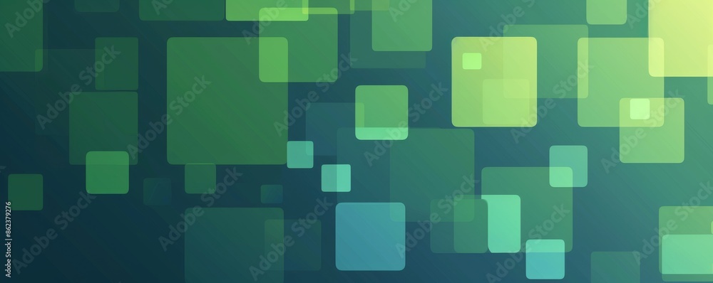 Abstract green and blue geometric shapes with a gradient background Abstract green and blue geometric shapes with a gradient background