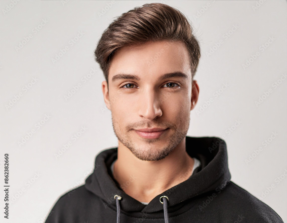 Studio Portrait of Young Handsome Man Studio Portrait of Young Handsome Man