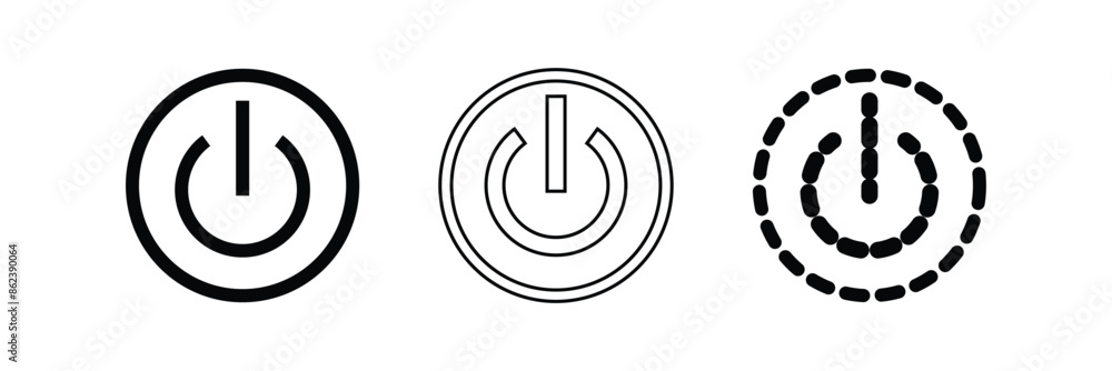 Power off button icon design