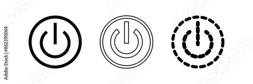 Power off button icon design