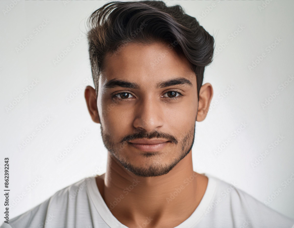 Obraz premium Studio Portrait of Young Handsome Man