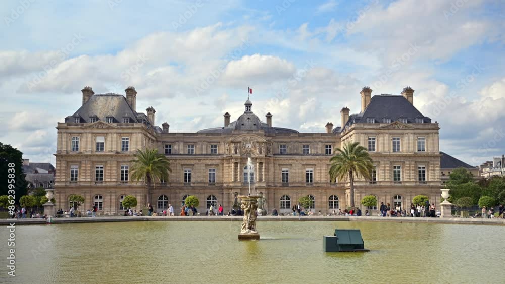 Front view of the Luxembourg Palace Royal residence, Paris, France Front view of the Luxembourg Palace Royal residence, Paris, France