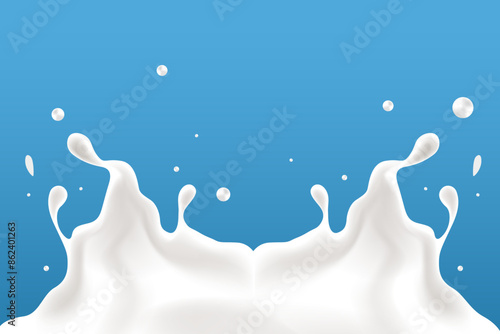splash milky waves additional elements of milk design