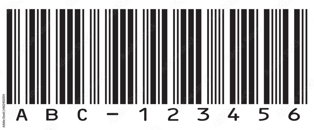 Barcode icon. Barcode icon vector with numbers. Simple fake bar code. Vector illustration isolated on white background.EPS 10 Barcode icon. Barcode icon vector with numbers. Simple fake bar code. Vector illustration isolated on white background.EPS 10