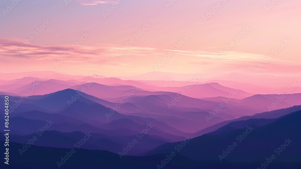 Fototapeta premium sunset in the mountains