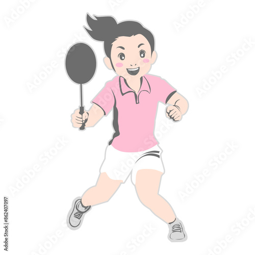 tennis player cartoon