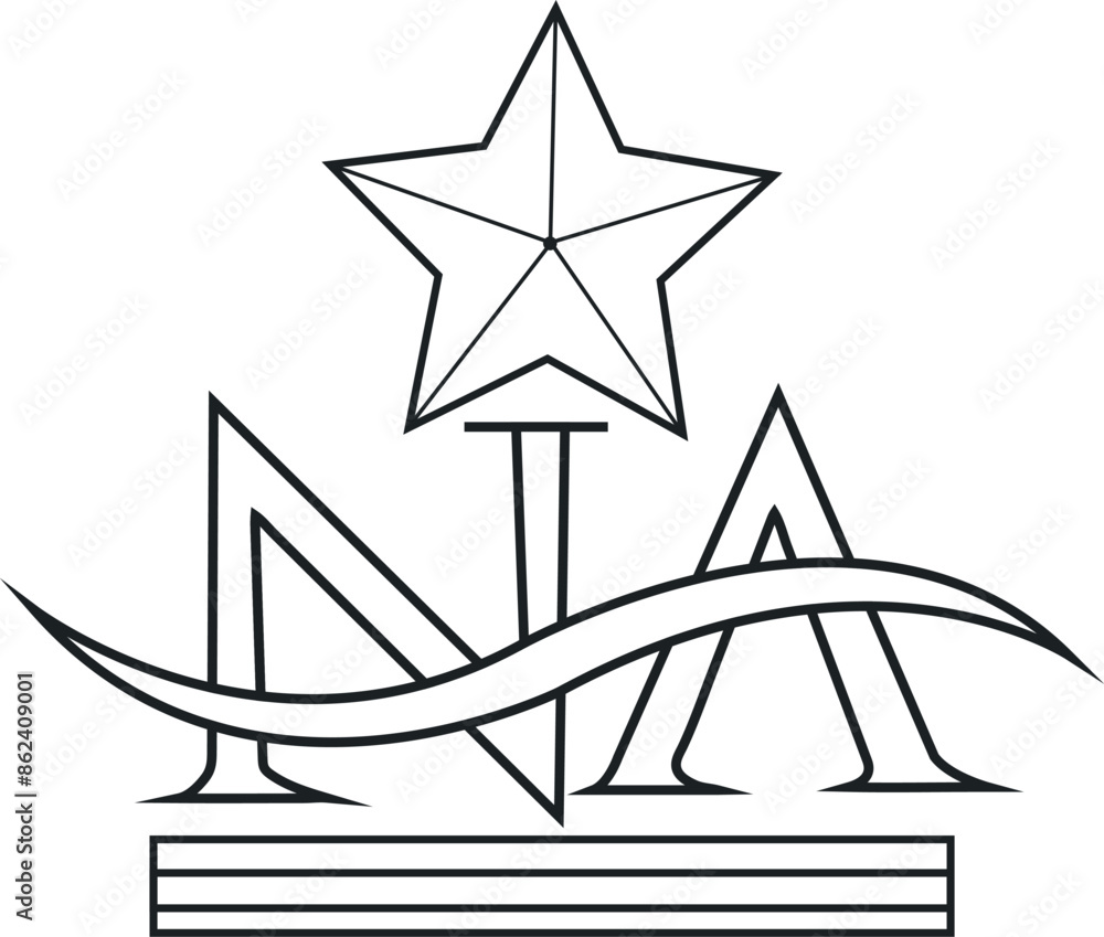 Hand-drawn shooting star drawing illustration Hand-drawn shooting star drawing illustration