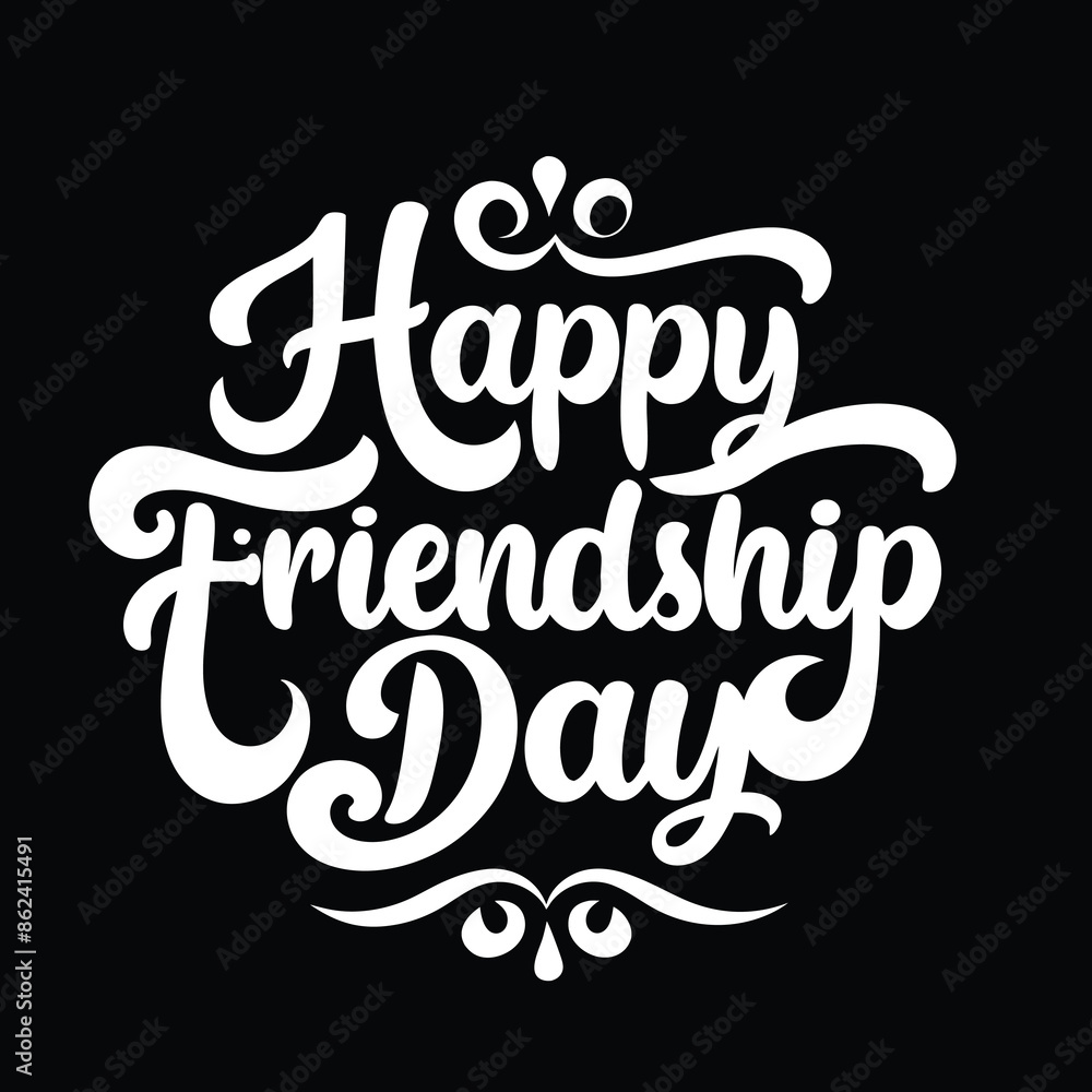 Happy friendship day text calligraphy hand lettering vector illustration best friendship together love greeting design concept forever relationship community group teamwork partner concept..... Happy friendship day text calligraphy hand lettering vector illustration best friendship together love greeting design concept forever relationship community group teamwork partner concept.....