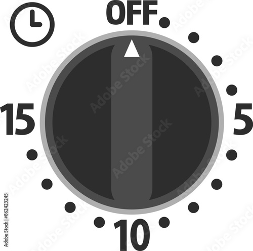 15分までのダイヤル型のタイマー