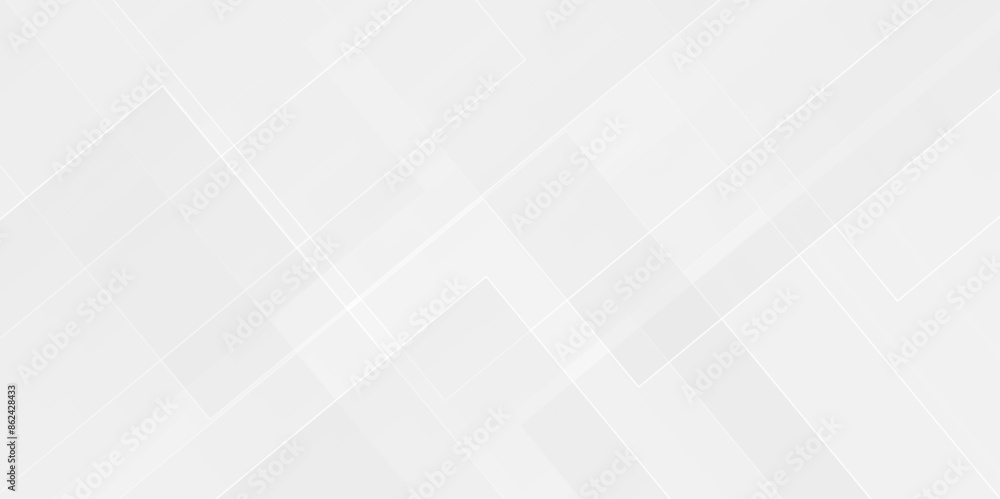 Fototapeta premium Vector Modern white and gray technology concept diamond triangle geometric line background. white abstract gradient geometric background. white abstract design background template.