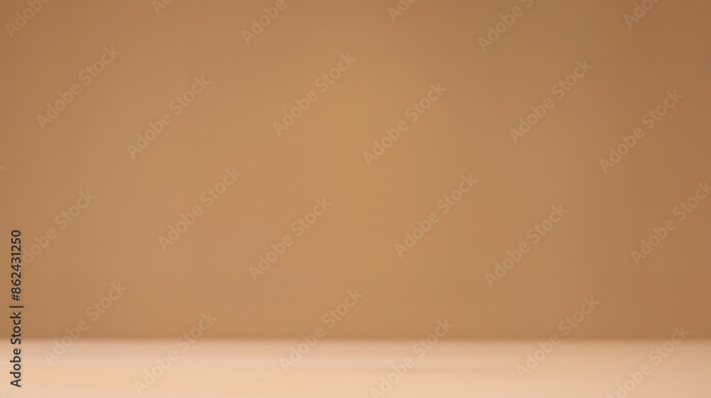 Minimalistic brown background with clean surface, perfect for product placement, and design uses, clear beige wall providing a simple, elegant look. Minimalistic brown background with clean surface, perfect for product placement, and design uses, clear beige wall providing a simple, elegant look.