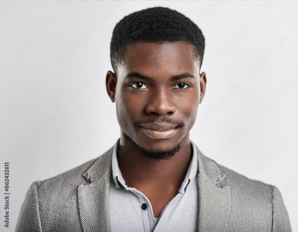 Obraz premium Studio Portrait of Young Handsome Man