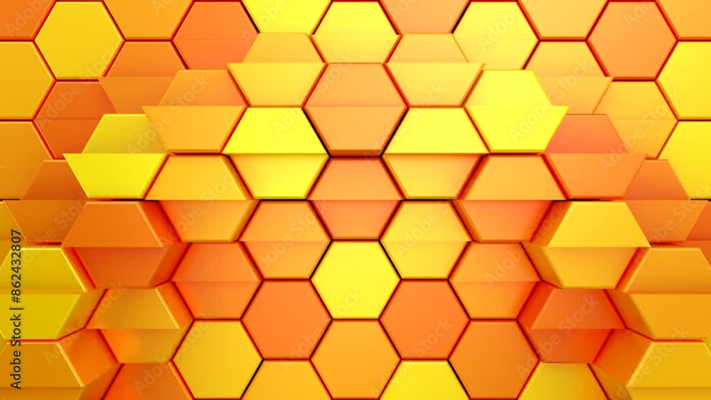 Geometric Shapes Form a Wave. Abstract motion, two color, 3d rendering, 4k resolution
Geometric Shapes Form a Wave. Abstract motion, two color, 3d rendering, 4k resolution
