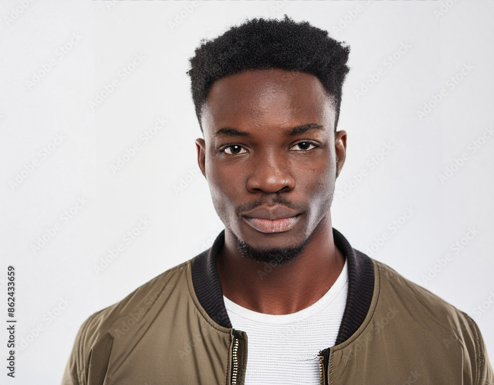 Studio Portrait of Young Handsome Man