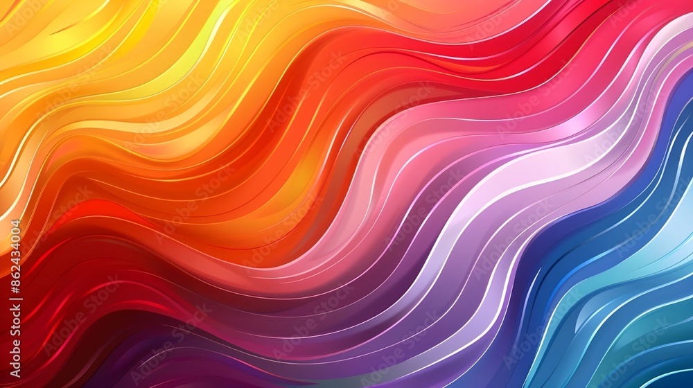Fototapeta premium abstract colorful background with waves