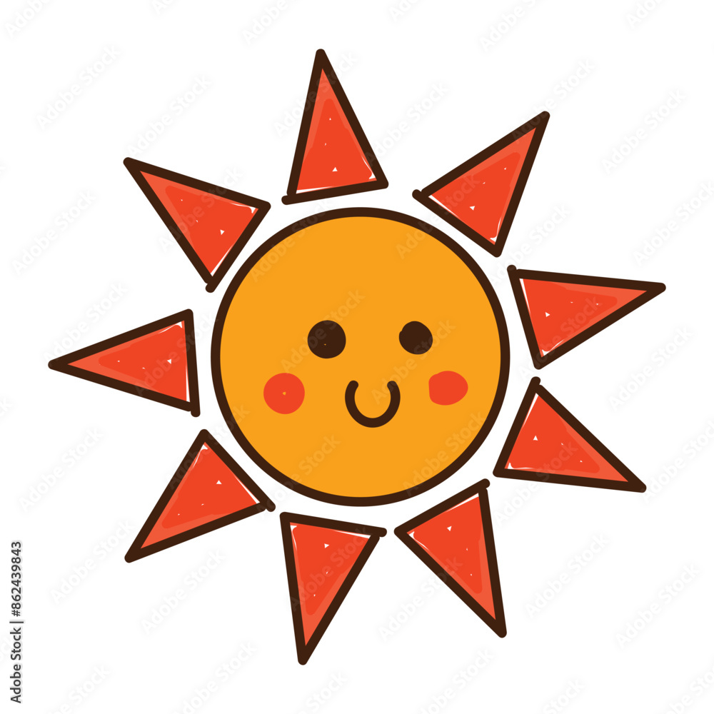 Sun doodle summer sun design element. Hand drawn cute sun symbols design. Sun doodle summer sun design element. Hand drawn cute sun symbols design.