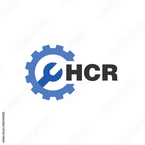 HCR letter logo design on white background. HCR logo. HCR creative initials letter Monogram logo icon concept. HCR letter design photo