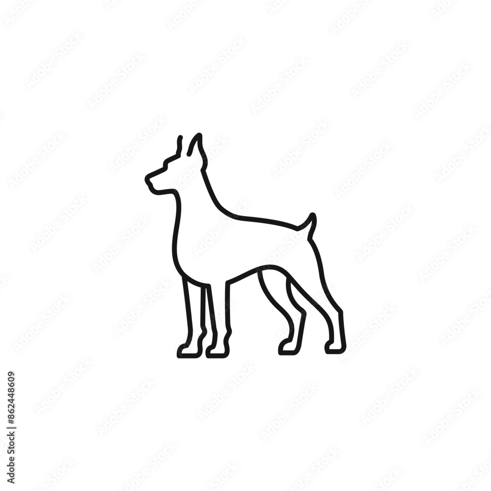 Dog icon vector. EPS 10 editable vector Dog icon vector. EPS 10 editable vector