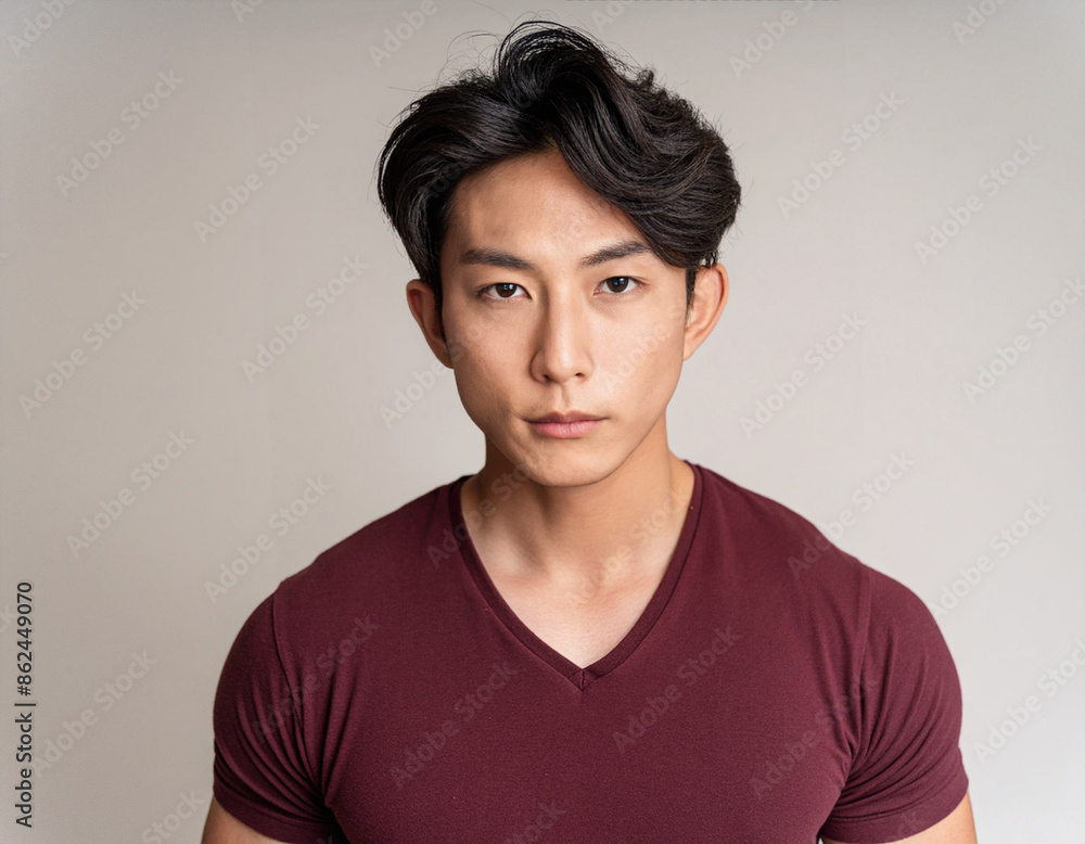 Studio Portrait of Young Handsome Man Studio Portrait of Young Handsome Man