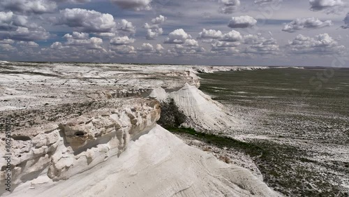 The Akkegershin Plateau is an area of chalk upland 55km north-east of Kulsary town in Kazakhstan. photo